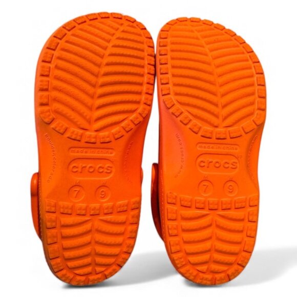 Crocs Classic Clogs – Orange – Men’s 7 / Women’s 9 – Excellent - Picture 6 of 7
